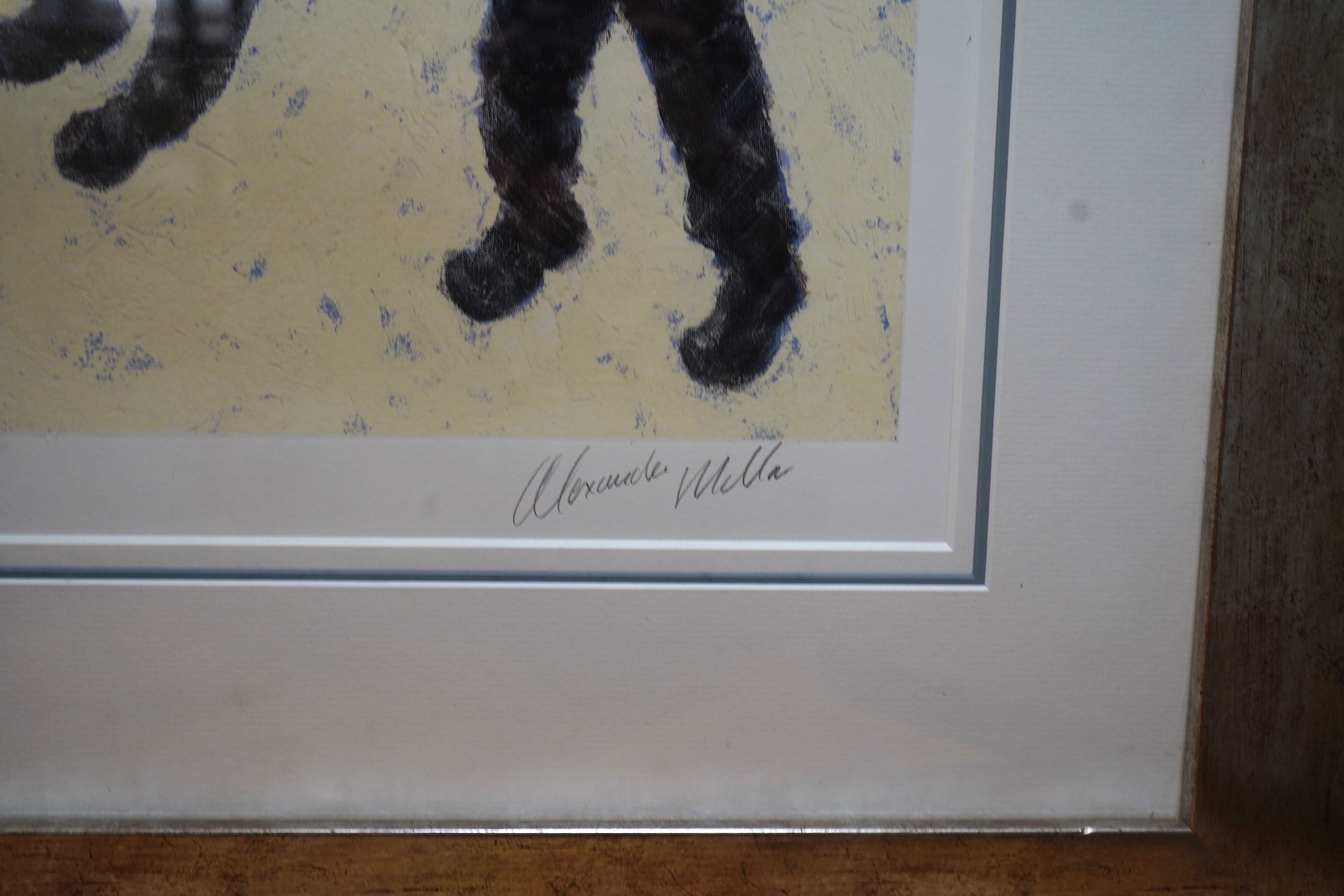 Alexander Miller, framed limited edition giclee print, ‘Twist and Shout’, 74/295, 40 x 59cm